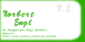 norbert engl business card